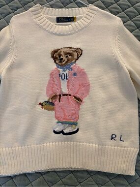 Polo Ralph Lauren Cream Crewneck Knit Sweater